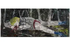 Bleeding nose (#95) by Armen Eloyan, 2006, Öl auf Leinwand, sold Sep 2020