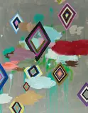Henriette Grahnert, "Da fliegen sie dahin, die schönen Emotionen", 2007, Öl auf Leinwand