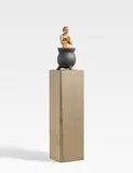 Märtyrer by Stephan Balkenhol, 2003, Wawa-Holz, bemalt, sold Sep 2020