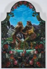 Mathew Weir, "Death and the Cripple", 2007, Öl auf Leinwand