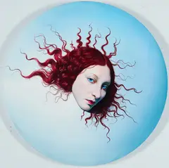 Bryan Drury, "Cassandra", 2008, Öl auf Holz