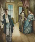 Bernhard Brungs, 1914 - Etwa Mitte März, 2007, Öl auf Leinwand
