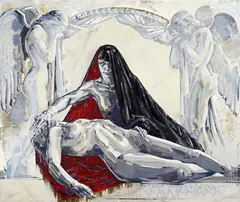 Katrin Heichel, "Der Tod ist ein Dandy", 2007, Öl und Eitempera auf Leinwand