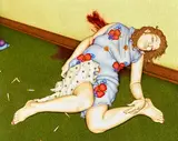 Ashley Hope, Laundry (Lustmord Series), 2007, Öl auf Holz