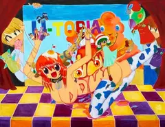 Kudan´s Puppet Show by Mahomi Kunikata, 2007, Acryl auf Leinwand, sold Jun 2021