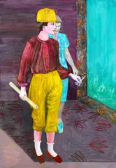Birgit Megerle, Ohne Titel (The Architect of Happiness and Failure), 2003, Öl auf Leinwand