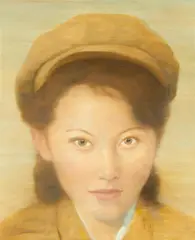 Chinese Girl No. 8 by Zhilong Qi, 2005, Öl auf Leinwand, sold Jun 2021