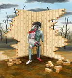 Gino Rubert, Heroes, 2009, Öl und Collage auf Leinwand, in Künstlerrahmen