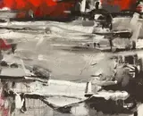 Frank Michael Zeidler, "Daddt Rot", 1986, Mischtechnik auf Leinwand