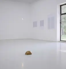 Kitty Kraus, Dekaputkapitalisation, 2006/11, Mixed Media (Kupferkappe, Halogenlampe, Antennen, Kabel und Offsetdruck auf Papier)
