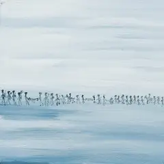 Ouyang Chung, "Long March", 2008, Öl auf Leinwand