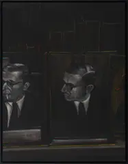 Sławomir Elsner, "Interieur 04" (Simone de Beauvoir), 2010, Öl auf Leinwand