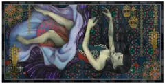 Satoko Nachi, "Lullaby", 2010, Jeweils: Mischtechnik auf leichtem Tuch