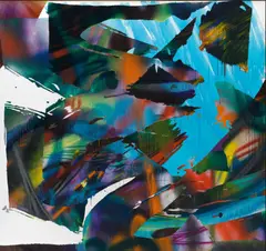 Katharina Grosse, Ohne Titel, 2015, Acryl auf Leinwand