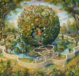 Julie Heffernan, "Self-Portrait as Big World", 2008, Öl auf Leinwand