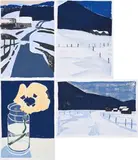 Reiner Wagner, Konvolut von 4 Holzschnitten, 1986-88, Farbholzschnitt auf Velin bzw. Japan
