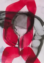 Amy Sillman, Pink Pink Pink Black 2, 2016, Digitalprint auf leichtem Karton