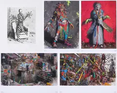 Gift gegen Zeit by Jonas Burgert, 2012, Heliogravure auf Velin, lose eingelegt in Portfolio. Dazu 8 Farboffsets, sold May 2022