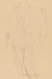 Joseph Beuys, "Zwei Aktricen", 1958, Bleistift auf Papier. 27 x 18cm