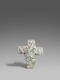 Günther Uecker, Nagelkreuz Hell, 2017, Bronze, weiß patiniert
