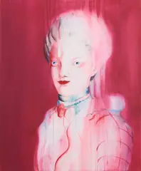 Bettina Sellmann, "Red Lady", 2004, Mischtechnik auf Leinwand