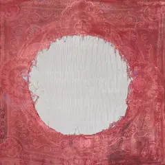 "Witch's Mirror" by Mark Flood, 2014, Acryl auf Leinwand, sold Jun 2022