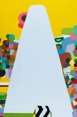 Federico Herrero, "Blue Mountain", 2008, Mischtechnik auf Leinwand