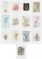 Thomas Schütte, Fleurs pour M. Duchamp, 2002, Jeweils: Farbaquatinta auf Velin