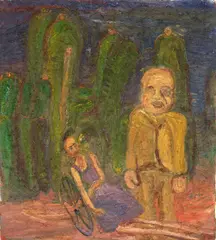 Gustav Kluge, Die Wiedervermählung von San Angel, 1986, Öl auf Leinwand