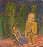 Gustav Kluge, Die Wiedervermählung von San Angel, 1986, Öl auf Leinwand