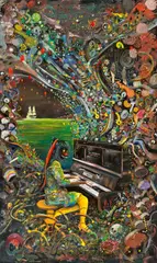 Moritz Schleime, "The Agenda is Fuck Off", 2011, Öl auf Leinwand