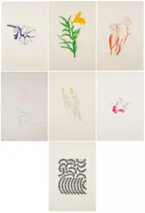 Tattoo by Thomas Schütte, 1996, Jeweils: Farblithografie auf Japan, sold Jun 2022