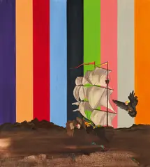 GAMA, "Lieferung II", 2009, Öl auf Leinwand