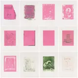 Thomas Schütte, Rosa Mappe, 2004, Jeweils: Farbaquatinta auf Velin