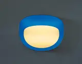 Daniel Pflumm, Ohne Titel (Motta), 1999, Mixed Media (Plexiglas, Metall, Leuchtmittel, Elektrifizierung)