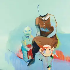 "Toys" by Yangyang Meng, 2008, Öl auf Leinwand, sold Jun 2022