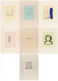 Thomas Schütte, Prints for Robert Walser and Donald Young, 2014, Jeweils: Radierung auf unterschiedlich getöntem Papier