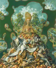 Julie Heffernan, "Self-Portrait as Great Heap", 2009, Öl auf Leinwand