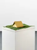 Martin Honert, Zelt, 1991, Mixed Media (Polyester, Stoff, Faden, Nägel, Farbe)