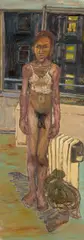 Gustav Kluge, "Zoom Malen, was ich sehe, Malen was ich weiß", 1995, Öl auf Leinwand