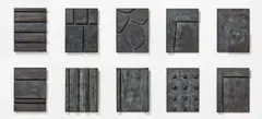 Jo Schöpfer, Ohne Titel, 1989, Jeweils: Bronze