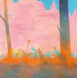 Atsushi Fukui, Roadie and Satyros, 2005, Acryl auf Leinwand
