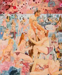 Kelli Williams, "As Smoke to Heaven Rises", 2005, Gesso auf Holz