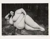 Charles Gatewood, Female nude in woods, 1982, Gelatinesilberabzug. Vintage