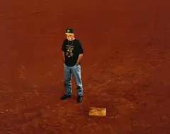 Taryn Simon, Ron Williamson. Baseball field, Norman, Oklahoma, 2004, Inkjet-Print