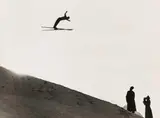 Paul Wolff, Training auf der grossen Olympia Schanze