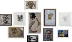 Jonathan Yeo, Some People, 2012, The complete portfolio of 10 works, comprised of six archival inkjet prints with hand-colouring or varnish, two etchings and two photographs, seven in colours, all on wove paper, the full sheets,