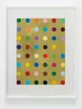 Aurous Iodide by Damien Hirst, 2009, Screenprint in colours with gold glitter, on wove paper, with full margins,, sold Jan 2016