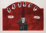 Mimmo Paladino, Alceo, from The Greek Poets, 1990, Screenprint, woodcut, etching and drypoint in colours, on wove paper, with full margins,