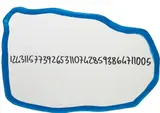 Michelangelo Pistoletto, Frattali (Blue), 1999-2000, Acrylic in blue, on mirrored glass,